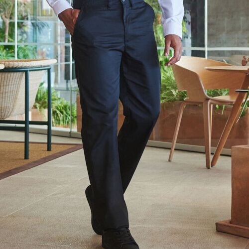 65/35 flat fronted chino trousers Thumbnail