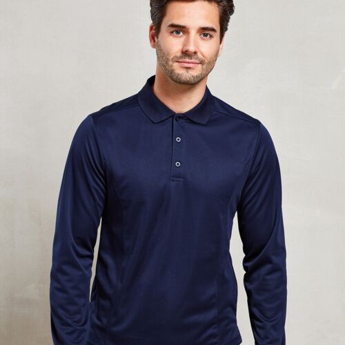 Long sleeve Coolchecker® piqué polo Thumbnail