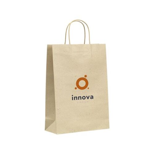 Leaf It Bag recycled grass paper (120 g/m²) L Thumbnail