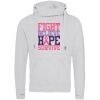 Cross neck hoodie Thumbnail