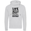 Cross neck hoodie Thumbnail